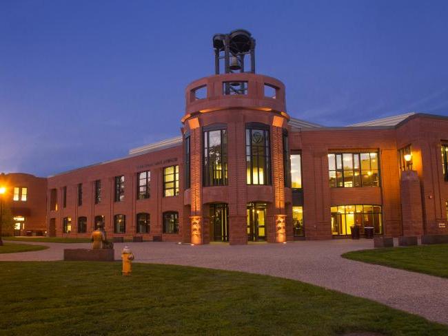 Flynn Campus Union at twilight